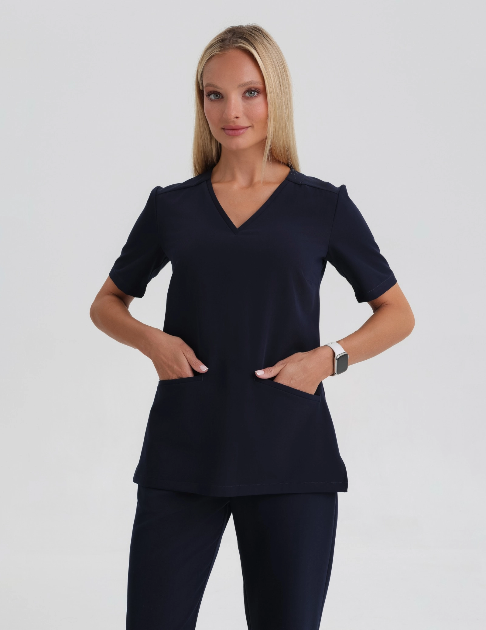 Bluza Medyczna Casy - DARK NAVY