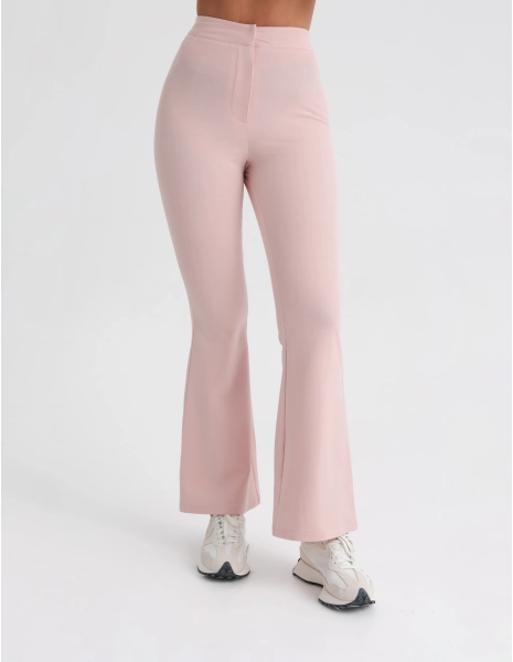 Pantaloni Medici Donna Flare – DUSTY ROSE