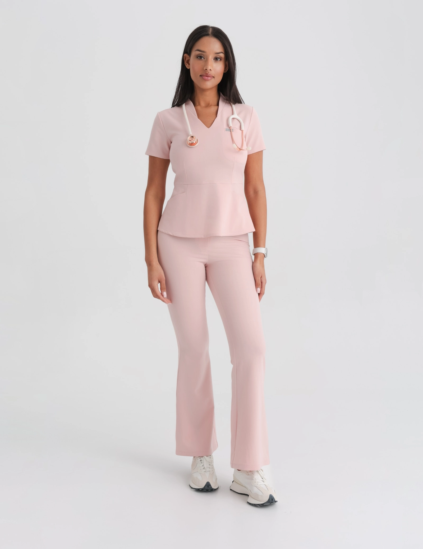 Pantaloni Medici Donna Flare – DUSTY ROSE