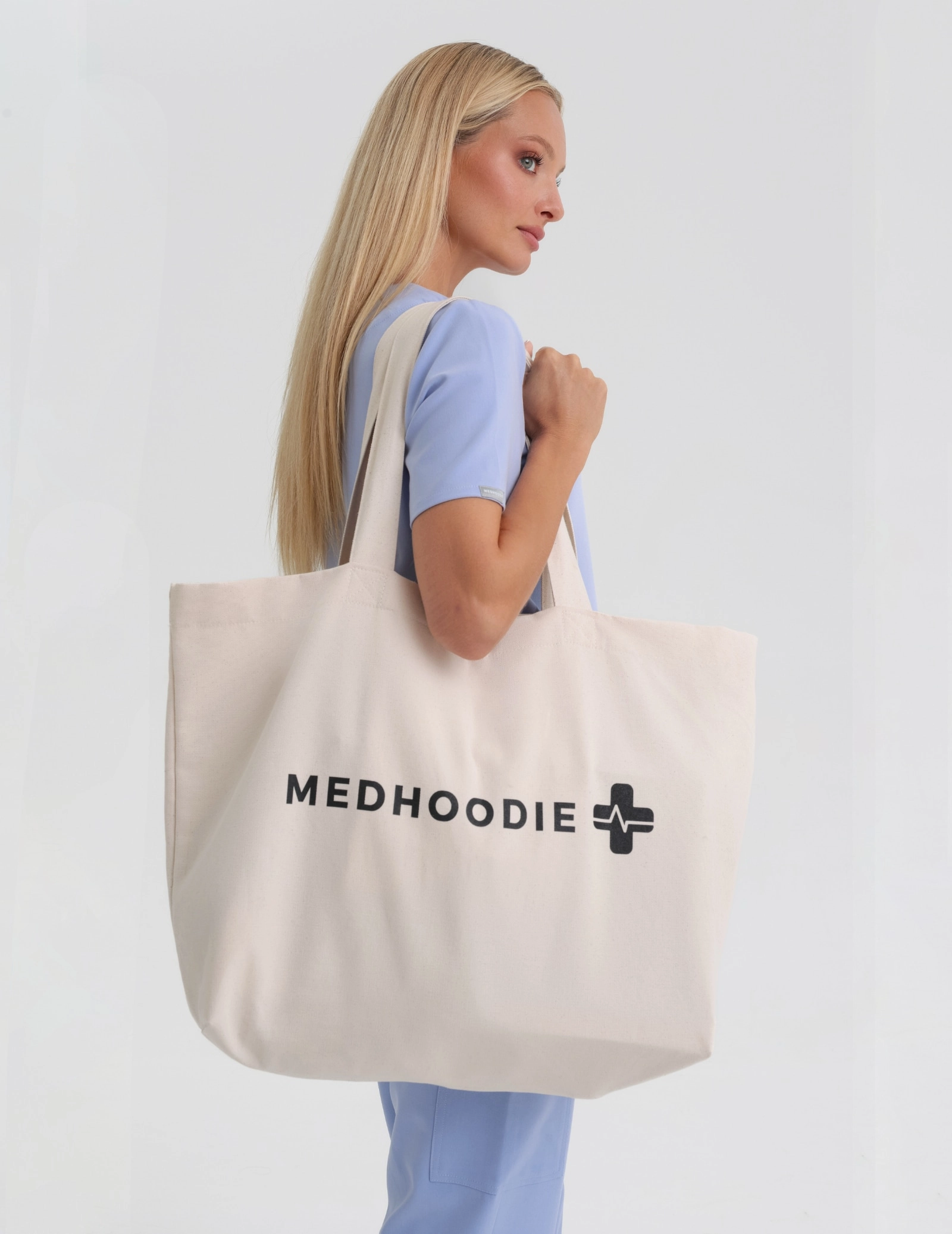 Borsa Oversize Shopper - "Forget nudes show me your veins"