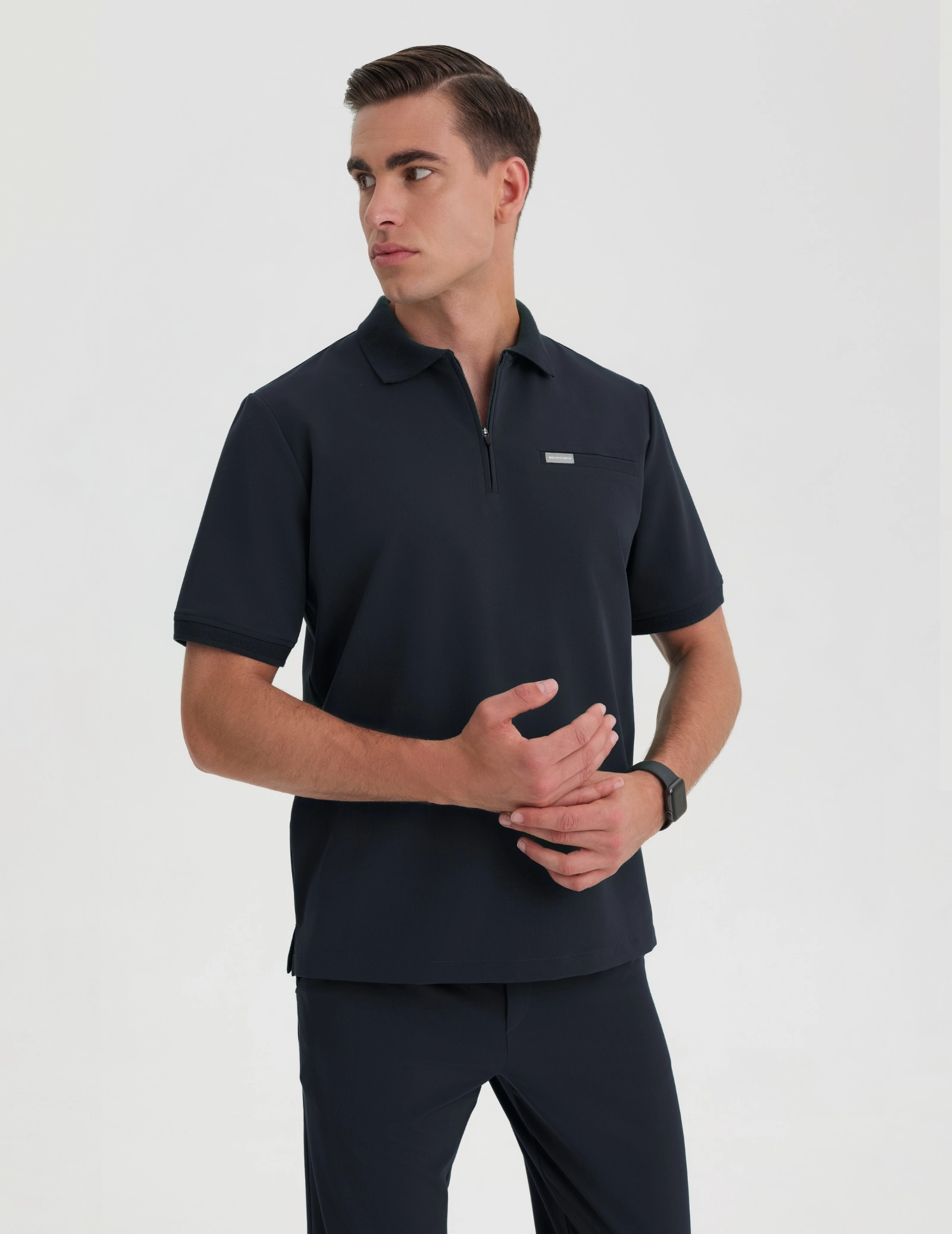 Casacca Medica Polo da Uomo - MIDNIGHT BLUE