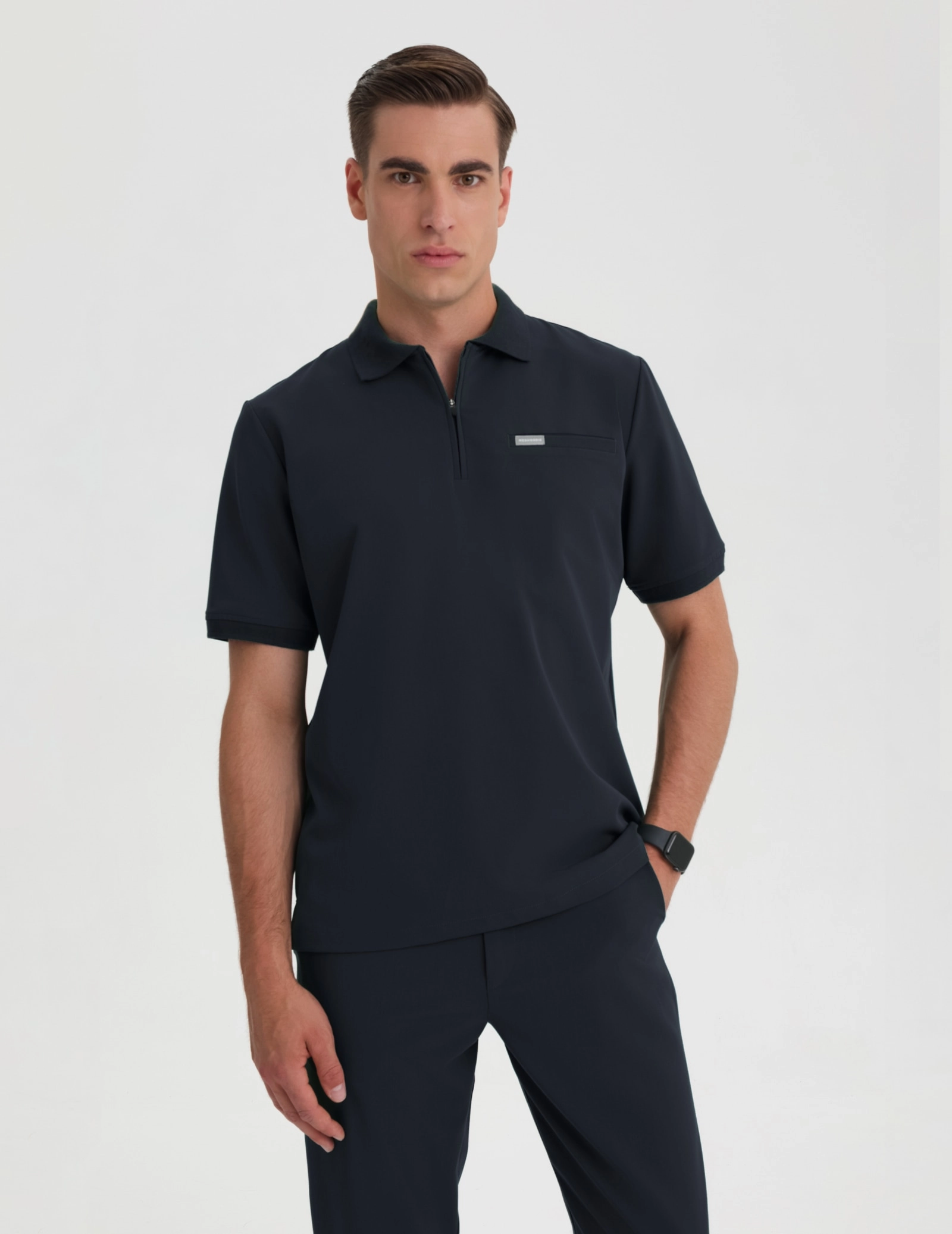 Casacca Medica Polo da Uomo - MIDNIGHT BLUE