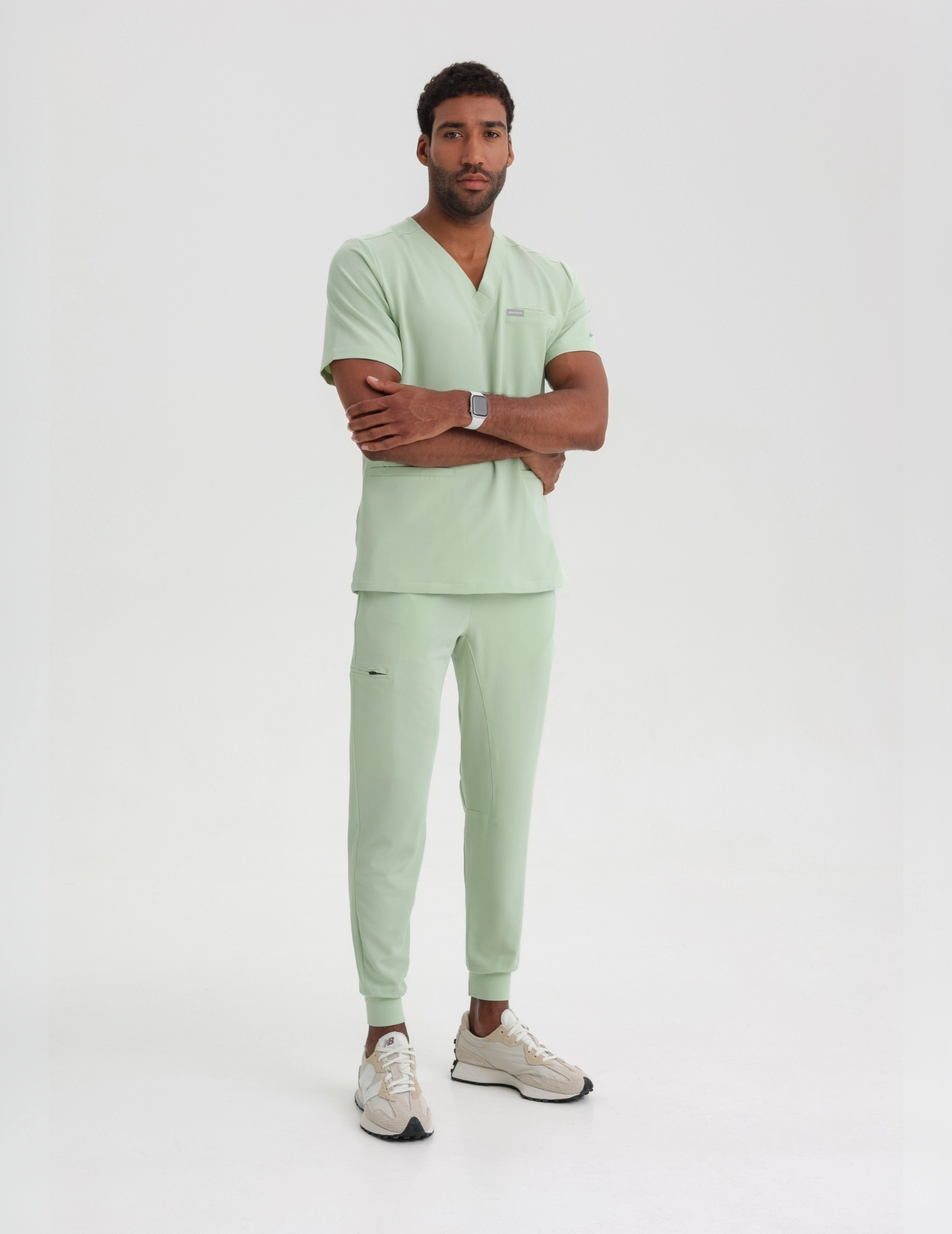 Pantaloni Medici Uomo Jogger - MATCHA LATTE