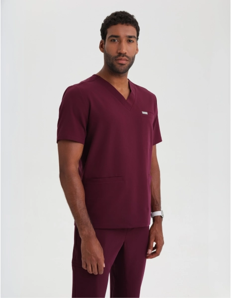 Casacca Medica Uomo Birbal - BURGUNDY