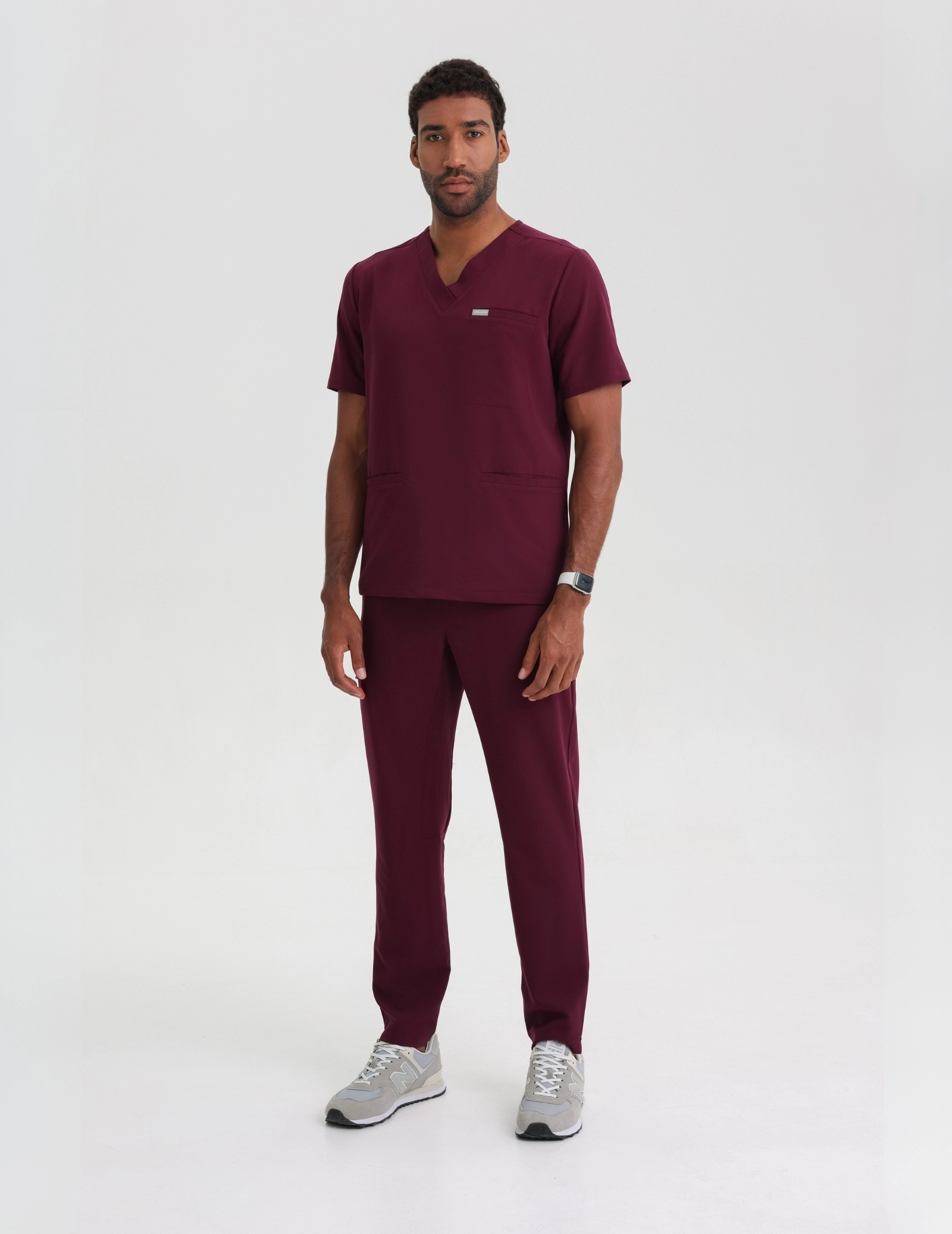 Pantaloni Medici Uomo Basic - BURGUNDY