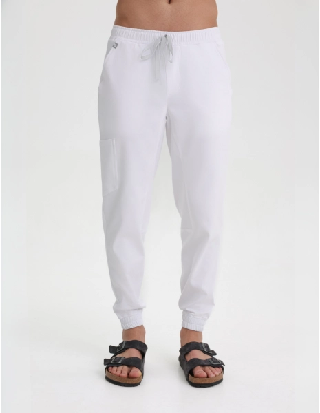 Pantaloni Medici Uomo Jogger - WHITE