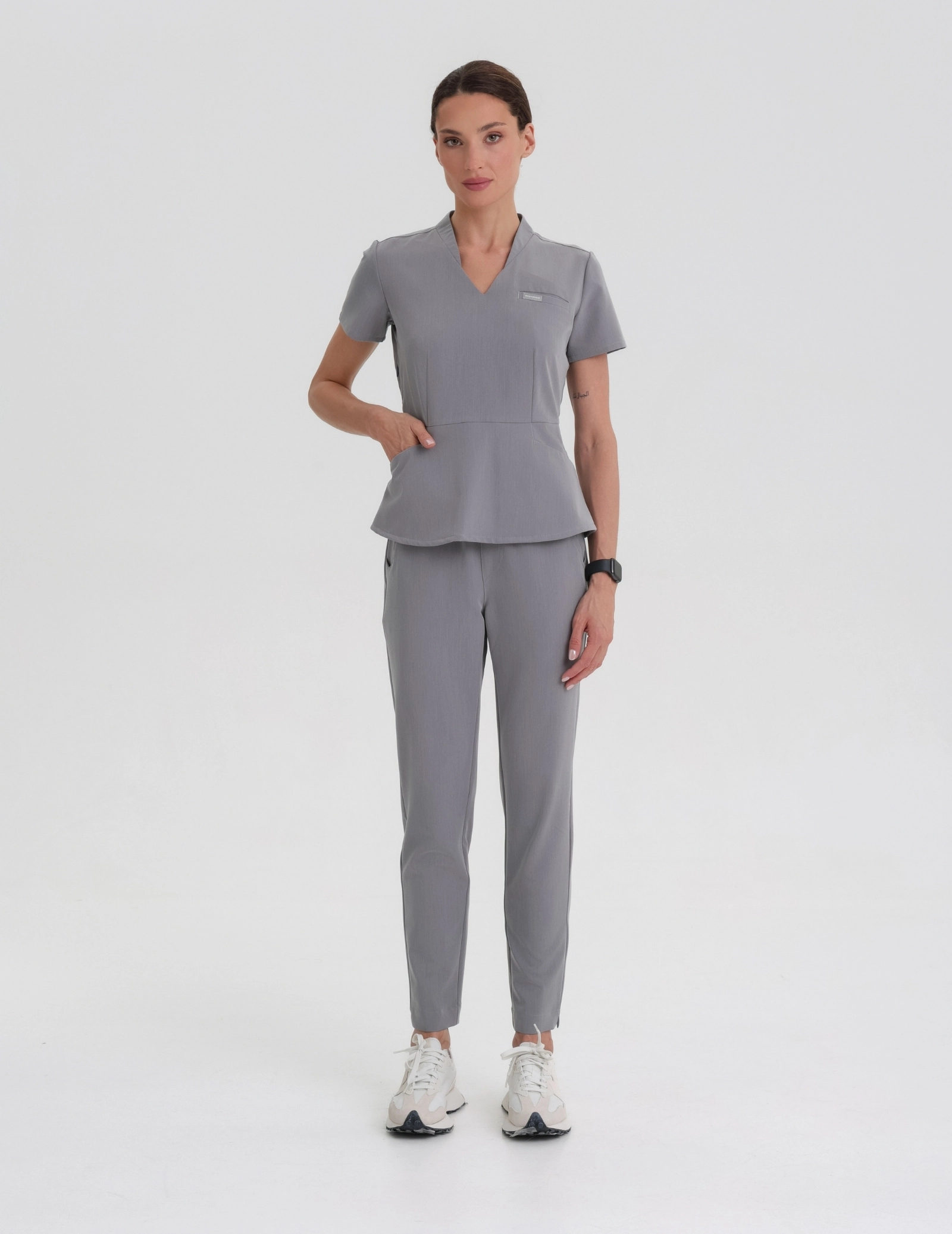 Pantaloni Medici Donna Basic - SHARK GRAY