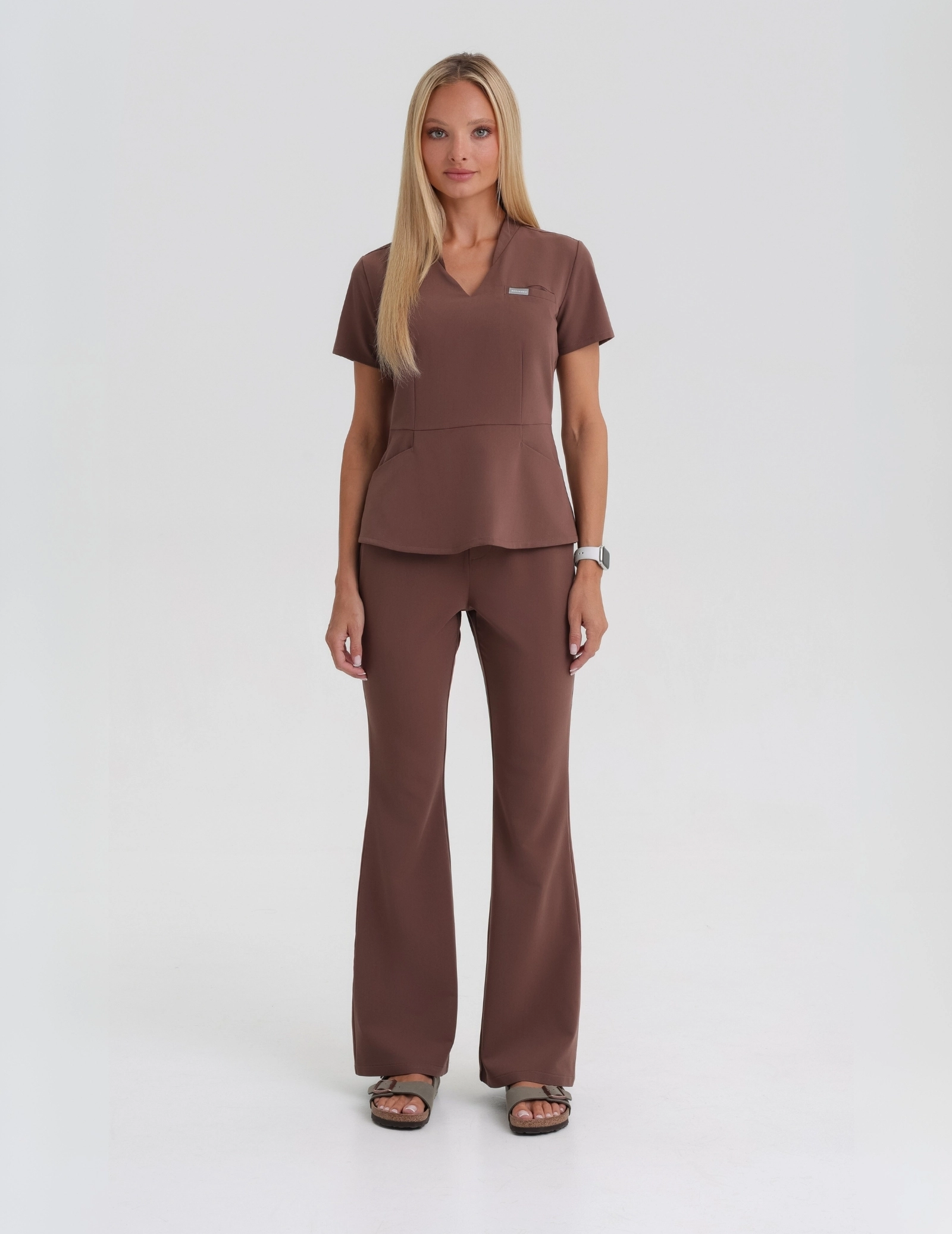 Pantaloni Medici Donna Flare – MILKY BROWN
