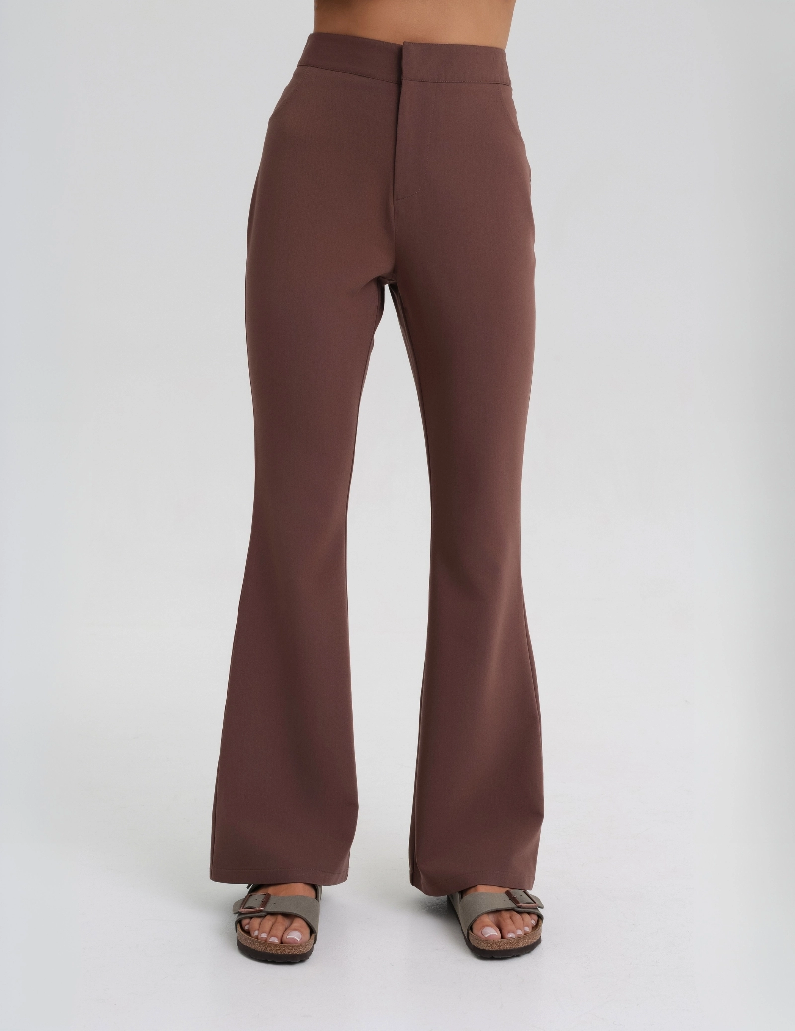 Pantaloni Medici Donna Flare – MILKY BROWN