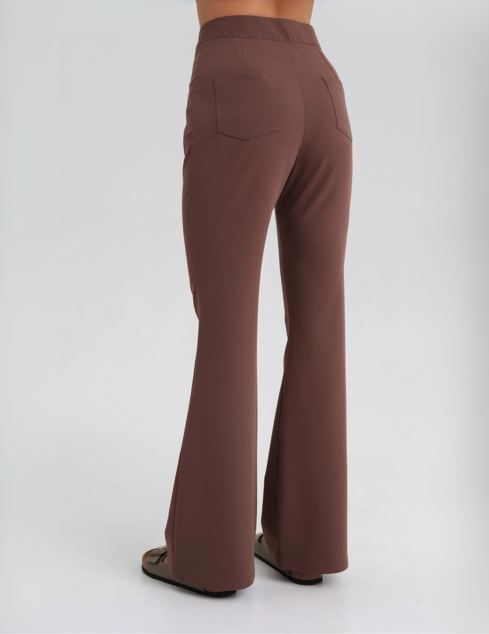 Pantaloni Medici Donna Flare – MILKY BROWN