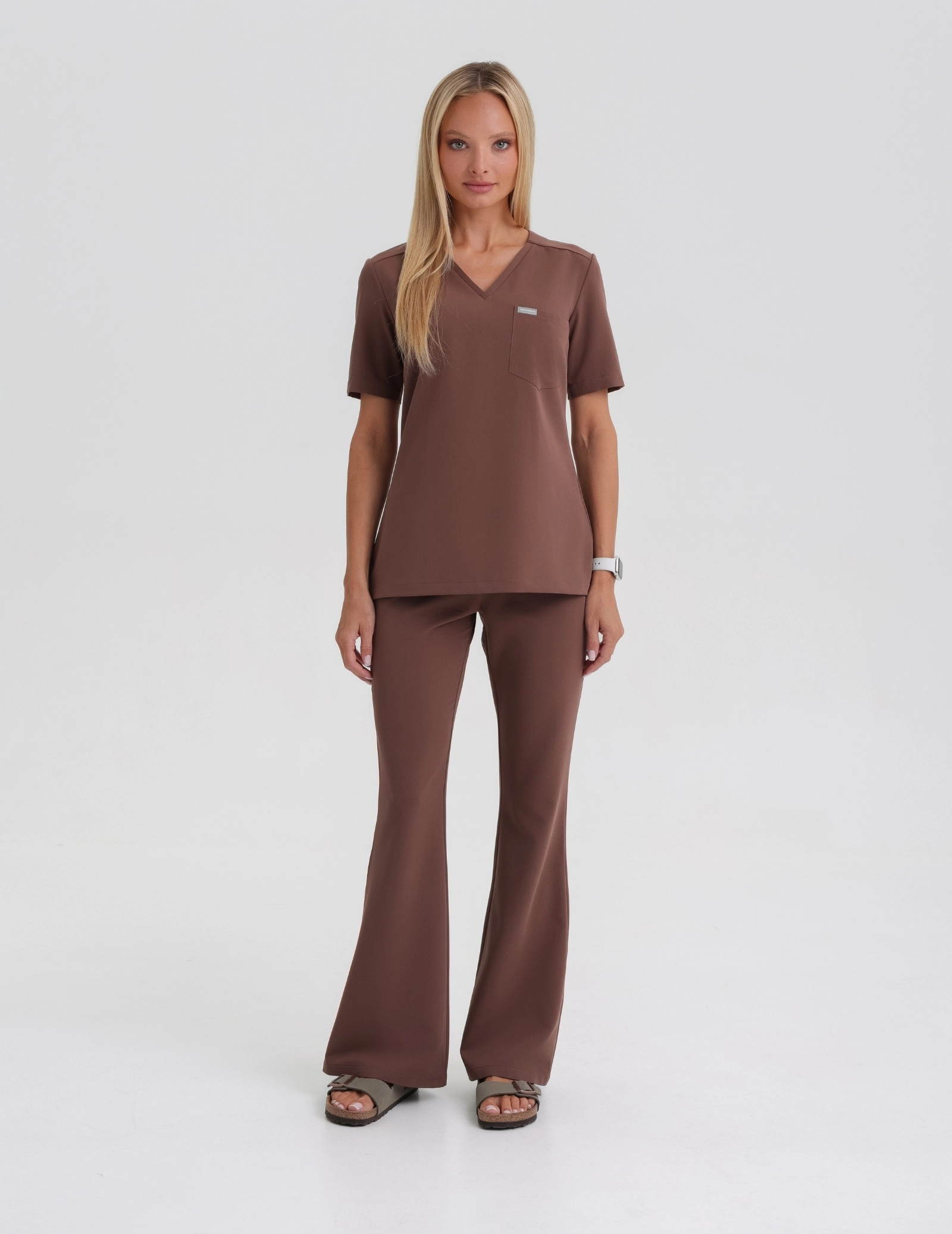 Pantaloni Medici Donna Flare – MILKY BROWN