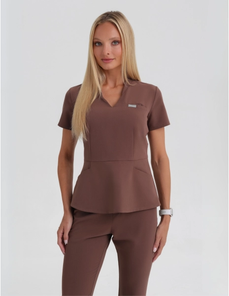 Casacca Medica Kori - MILKY BROWN