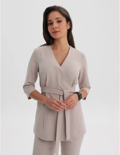 Casacca Medica con Lacci Rosalie - COCONUT