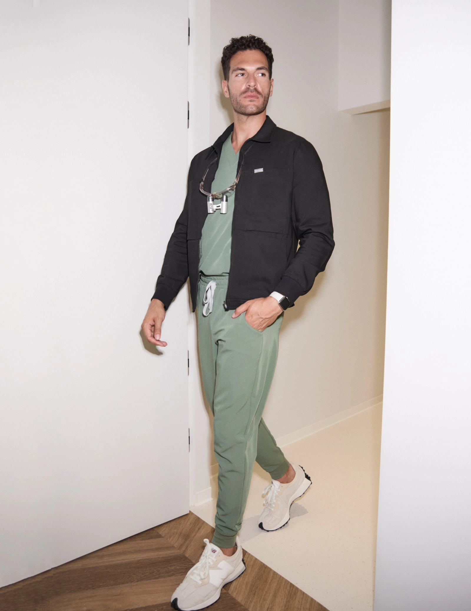 Giacca Medica da Uomo Hunter - BLACK