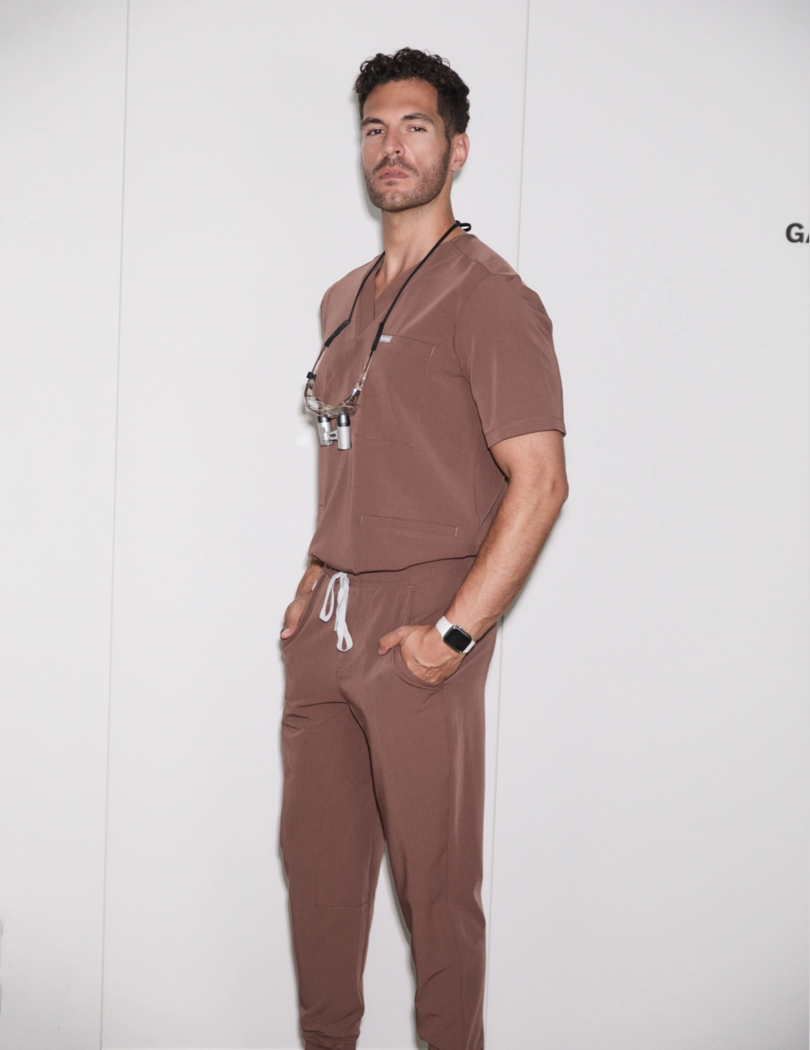 Pantaloni Medici Uomo Jogger - MILKY BROWN