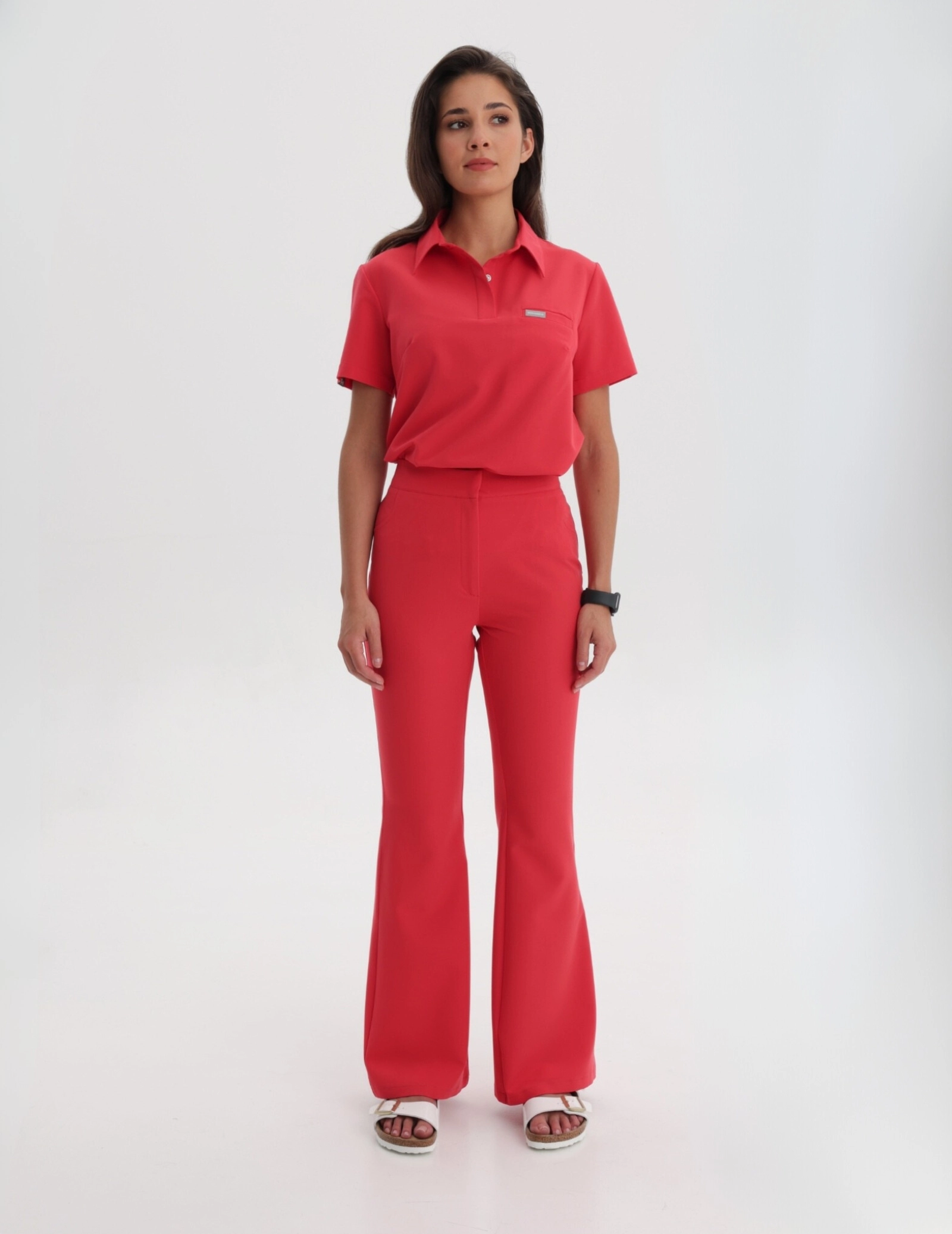 Pantaloni Medici Donna Flare – POP RED