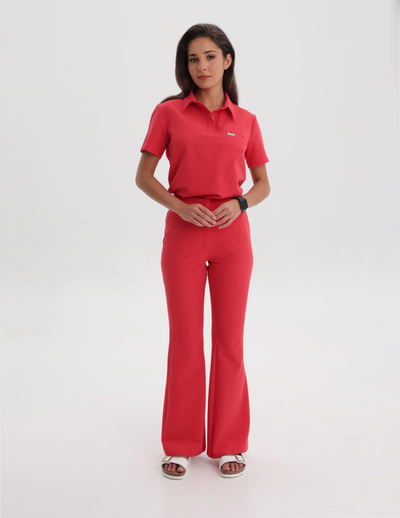 Pantaloni Medici Donna Flare – POP RED