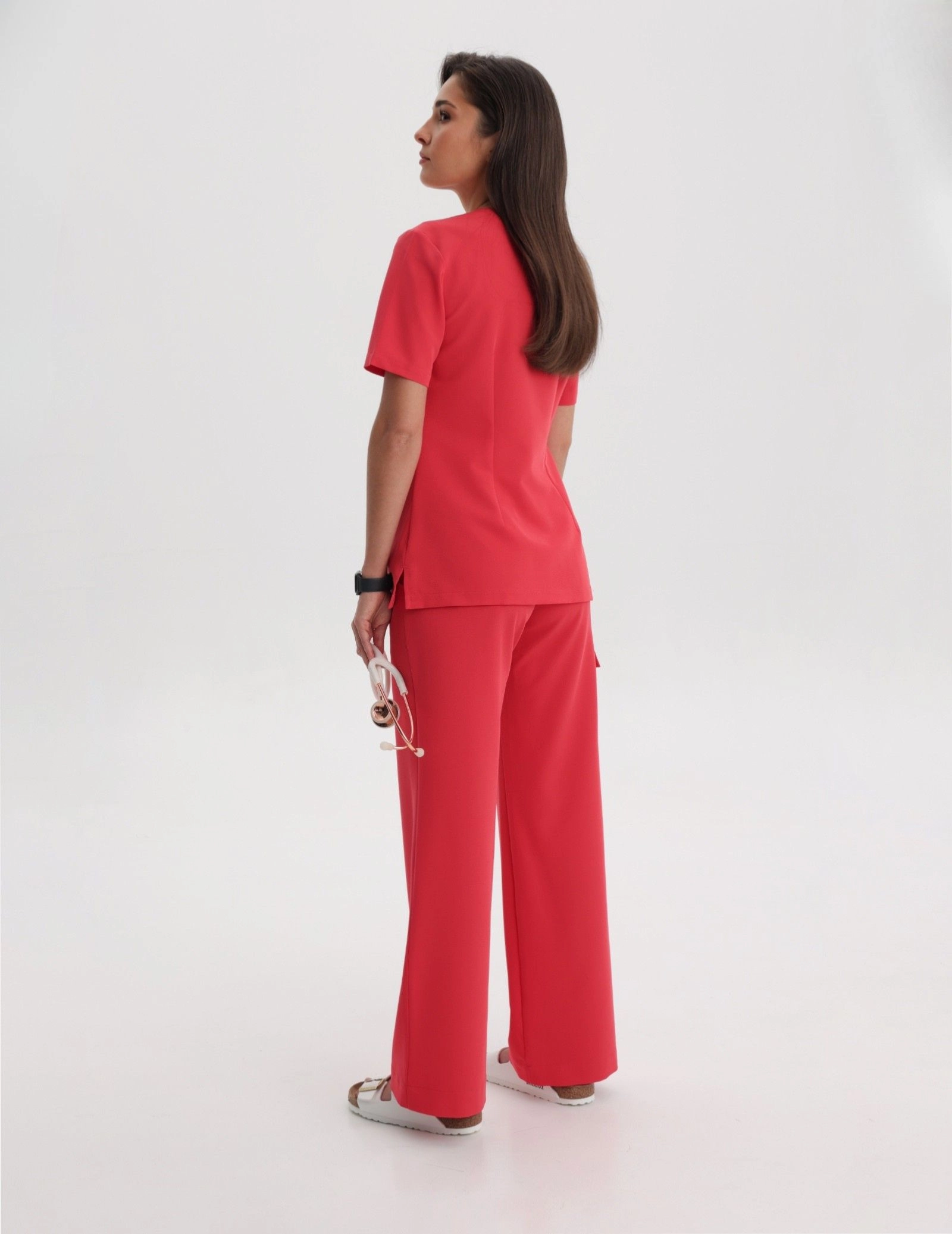 Pantaloni Medici Donna Yoga – POP RED