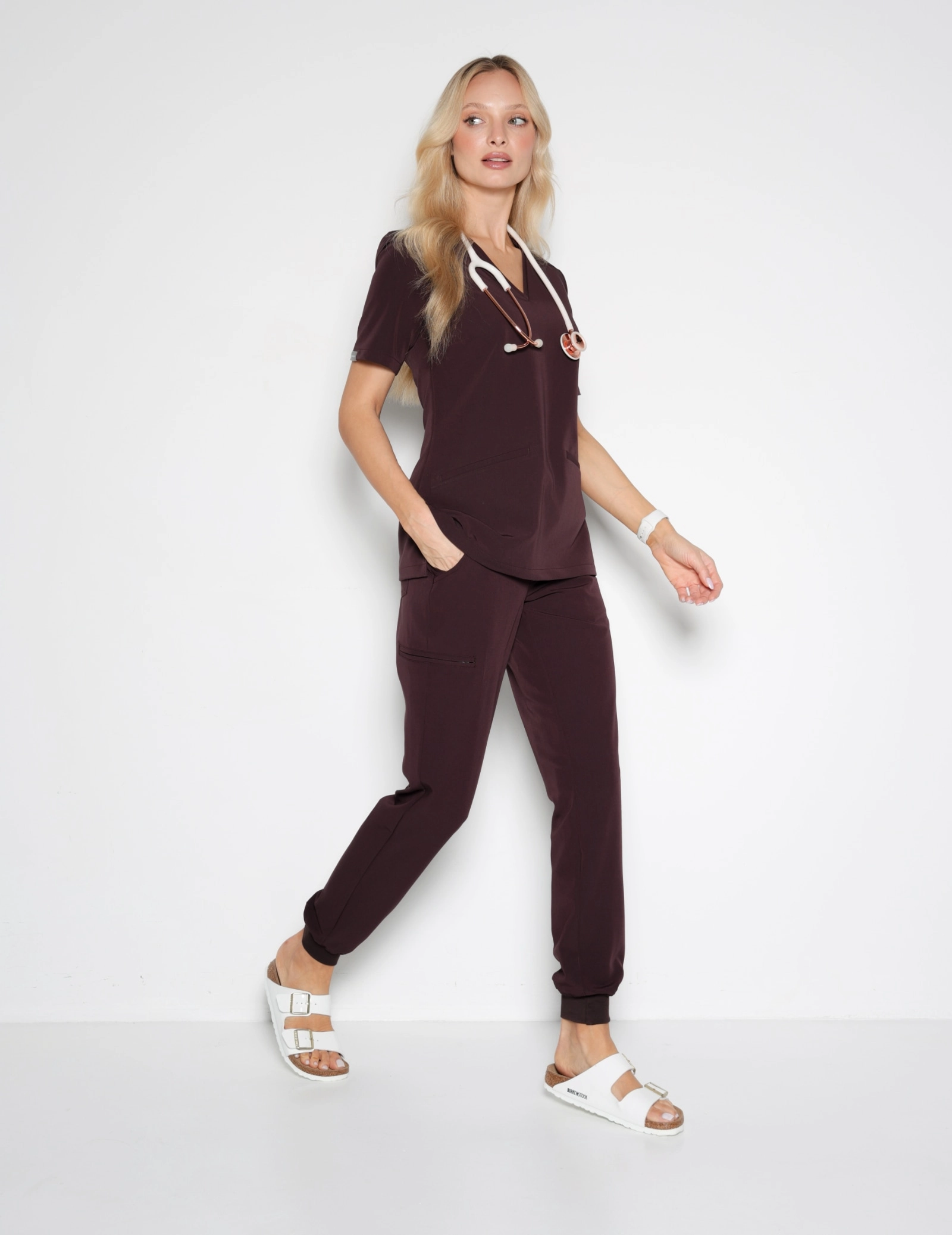 Casacca Medica Casy - DARK CHOCOLATE