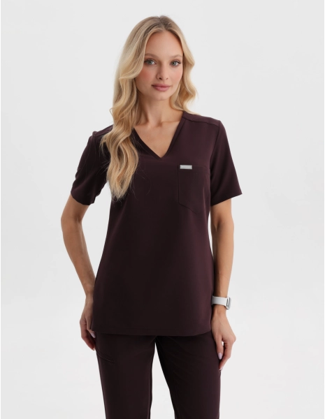 Casacca Medica Raya One Pocket - DARK CHOCOLATE