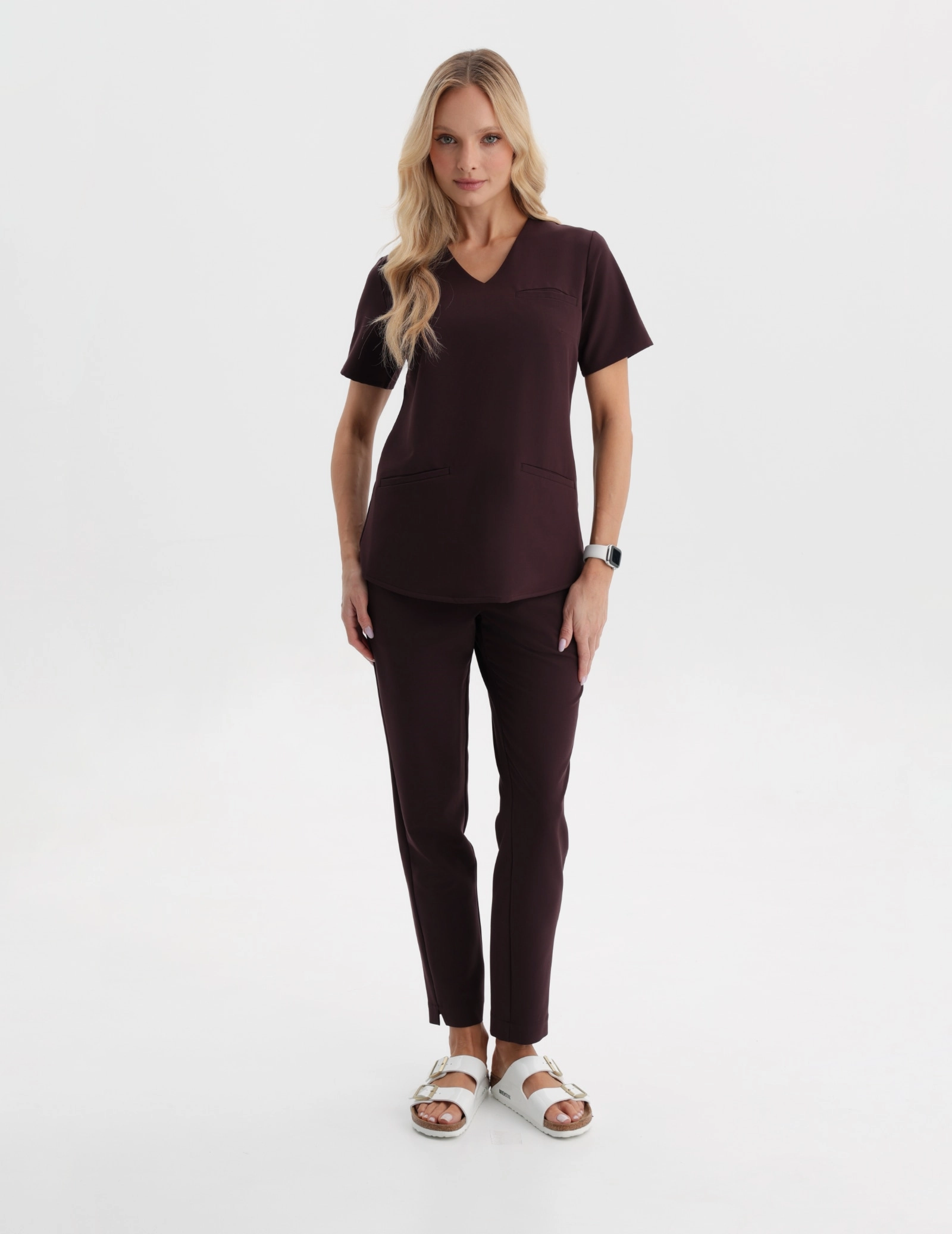 Pantaloni Medici Donna Basic – MOCHA - DARK CHOCOLATE