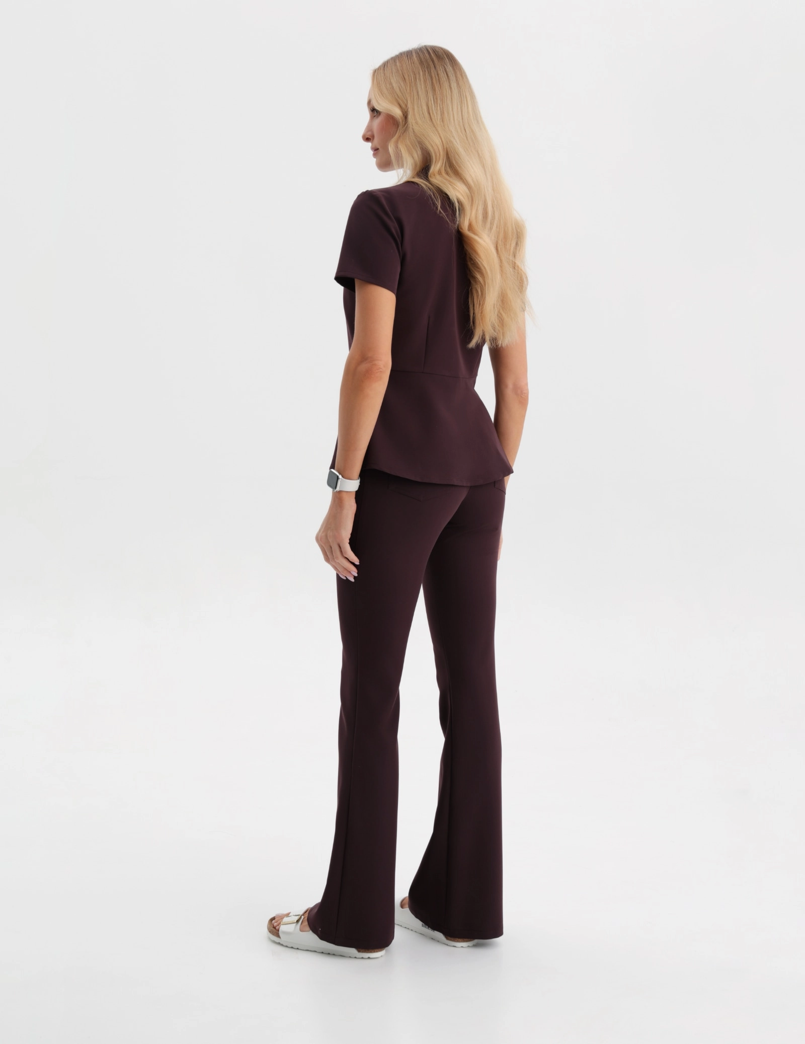 Pantaloni Medici Donna Flare - DARK CHOCOLATE