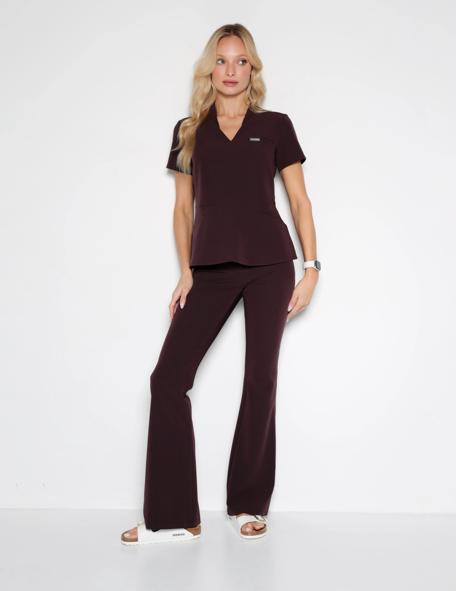 Pantaloni Medici Donna Flare - DARK CHOCOLATE