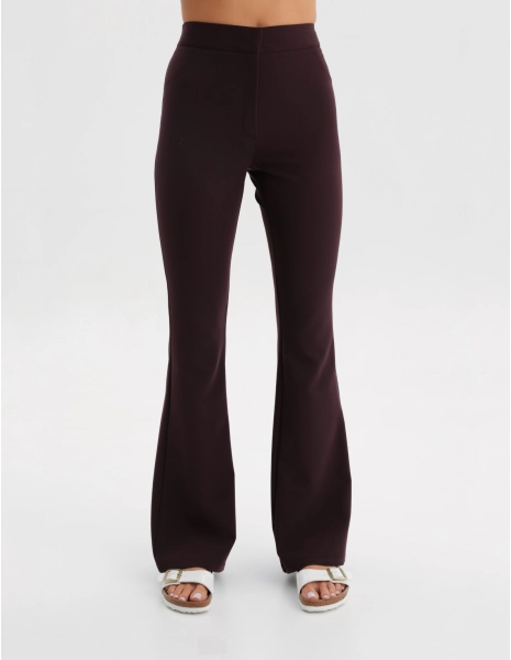 Pantaloni Medici Donna Flare - DARK CHOCOLATE
