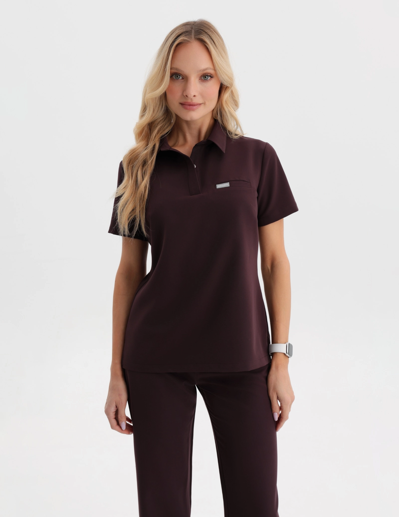 Casacca Medica Polo - DARK CHOCOLATE