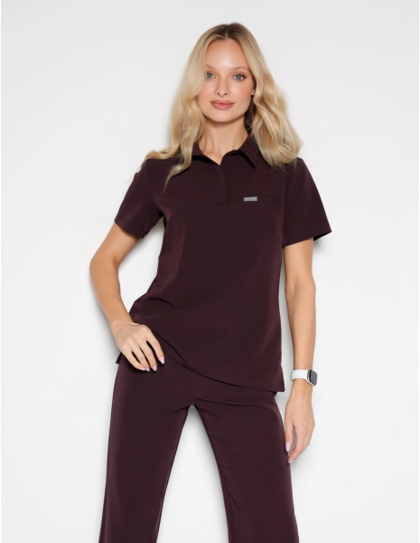 Casacca Medica Polo - DARK CHOCOLATE