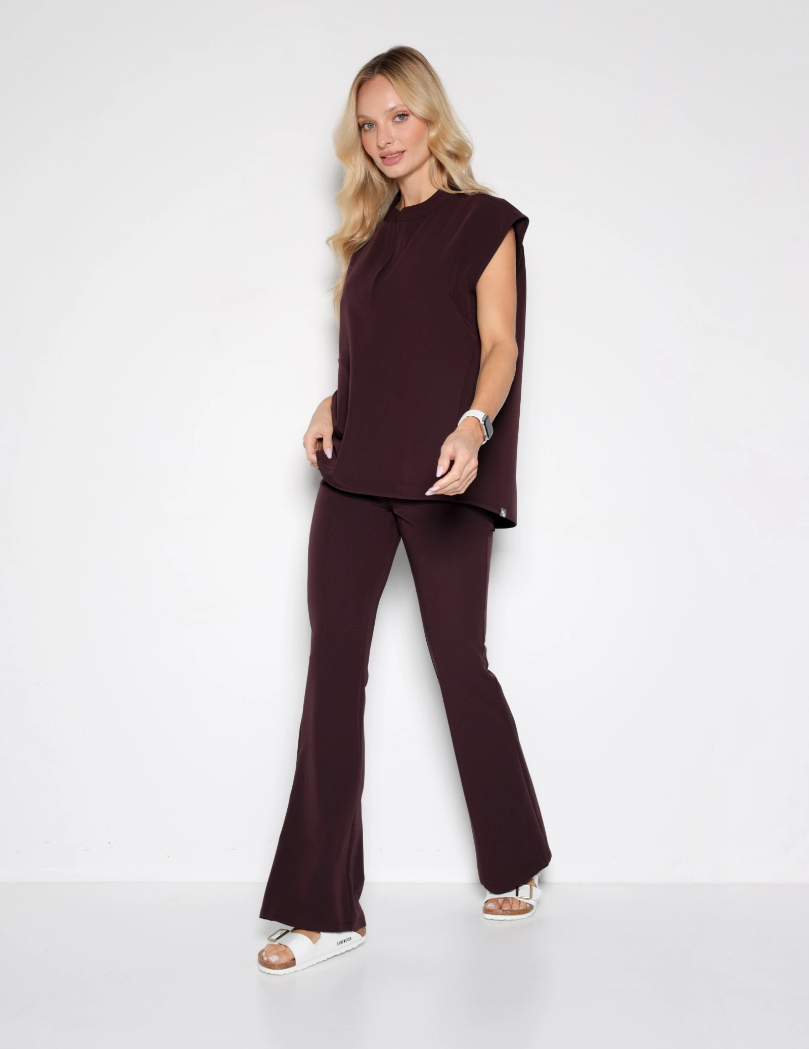 Casacca Medica Khloe - DARK CHOCOLATE