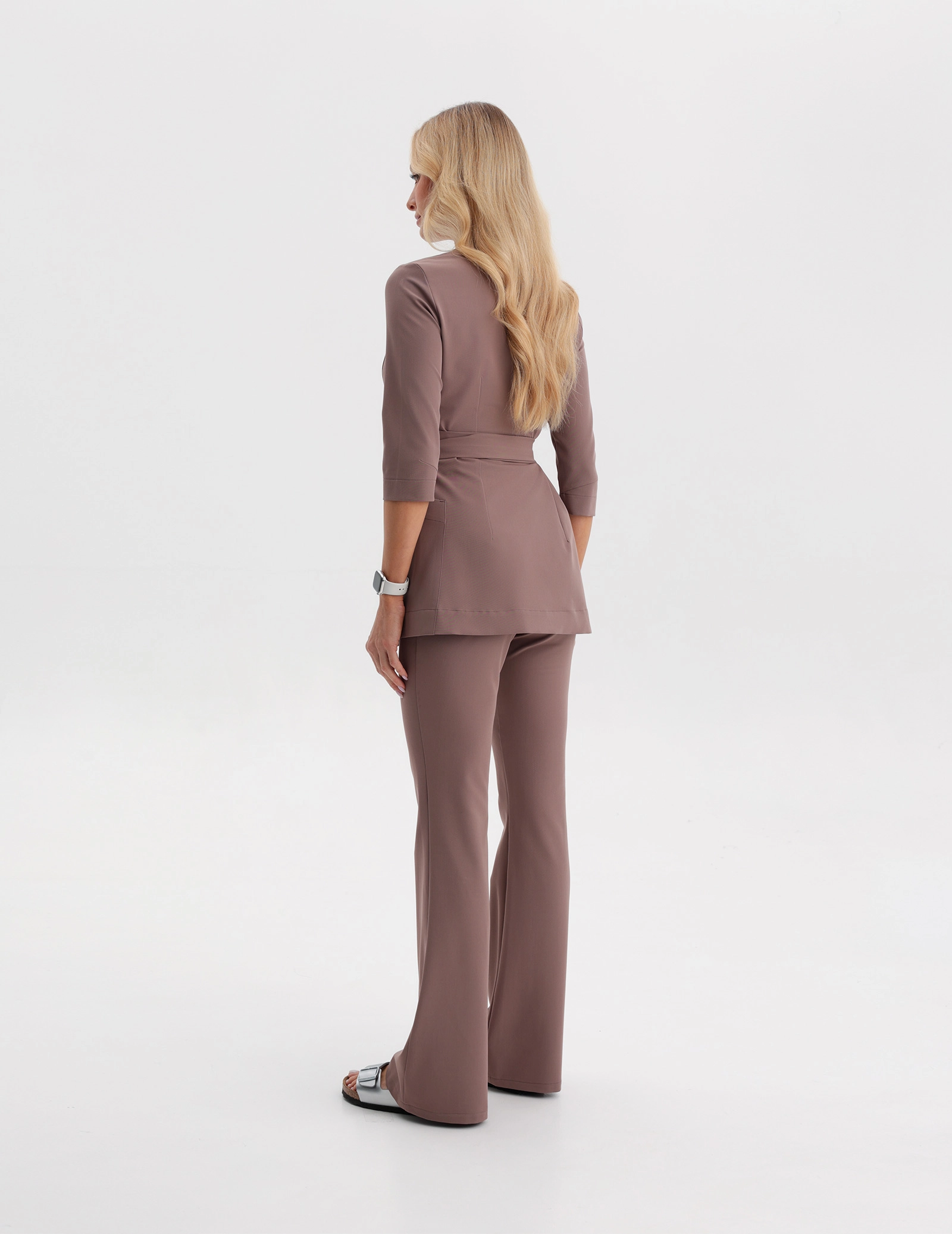 Casacca Medica con Lacci Rosalie - MOCHA