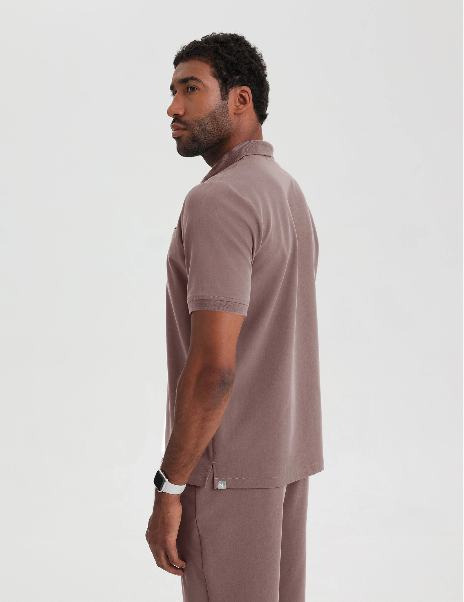 Casacca Medica Polo da Uomo - MOCHA