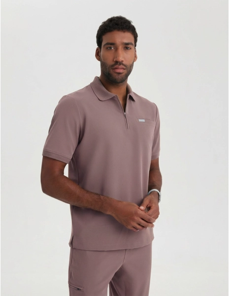 Casacca Medica Polo da Uomo - MOCHA