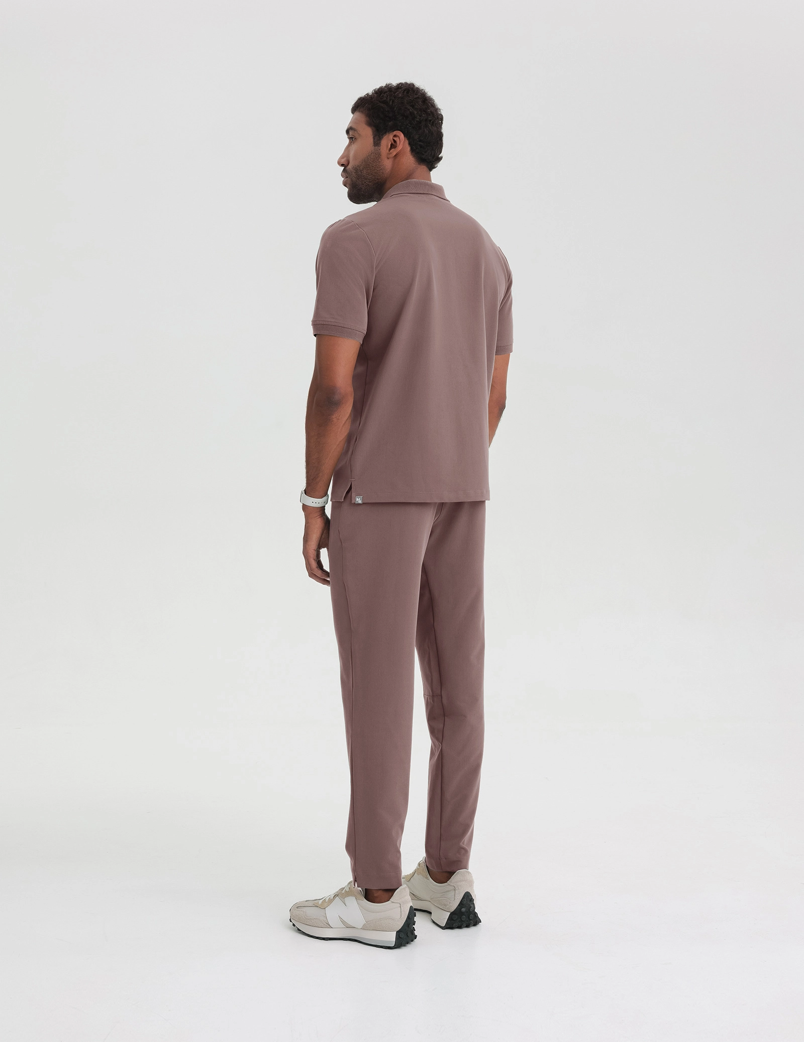 Casacca Medica Polo da Uomo - MOCHA