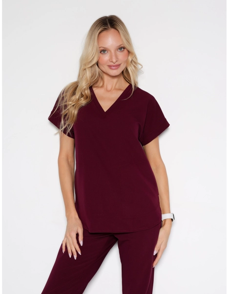 Casacca Medica Kendall - BURGUNDY