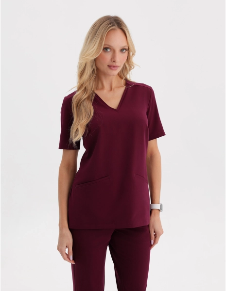 Casacca Medica Casy - BURGUNDY