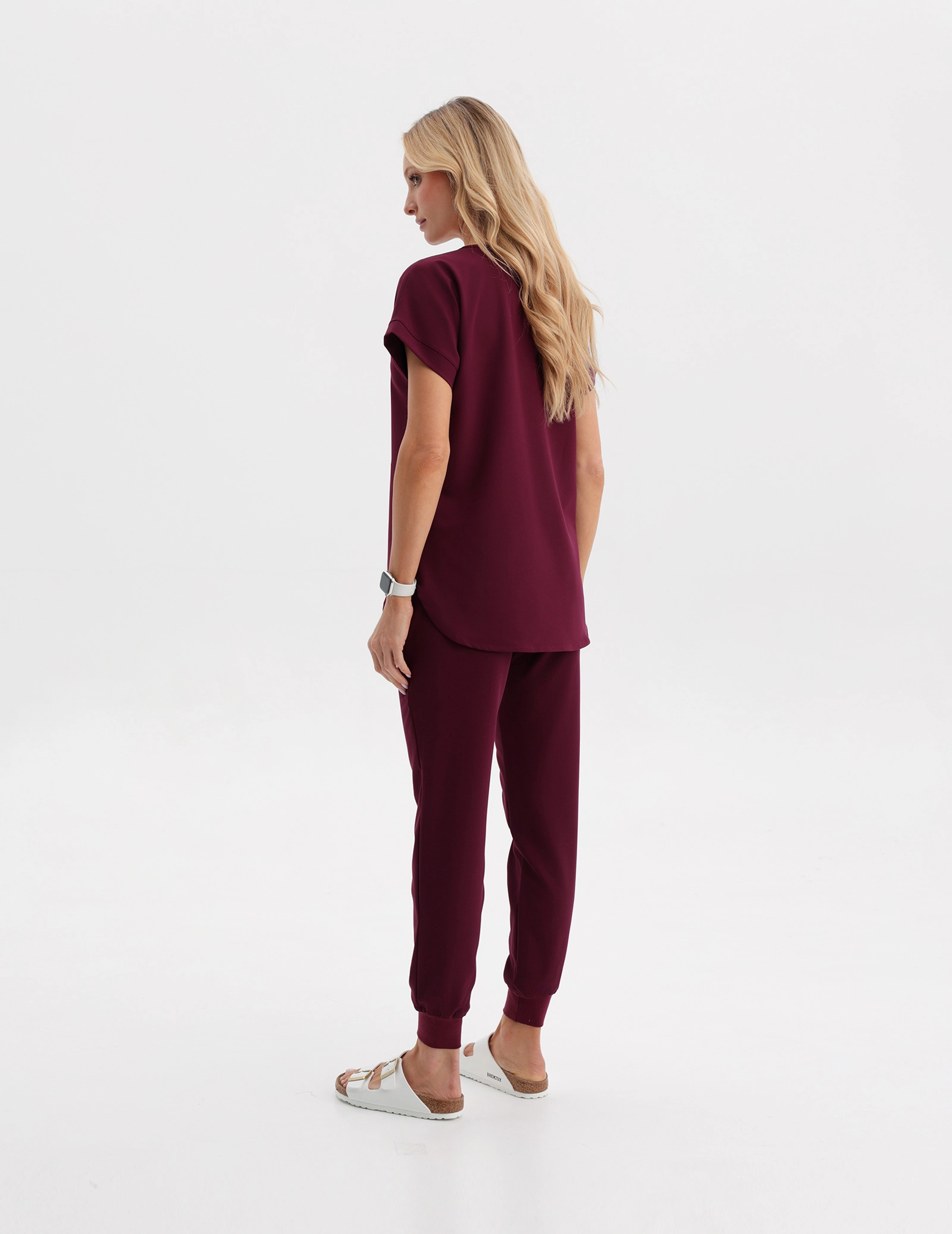Pantaloni Medici Donna Jogger - BURGUNDY