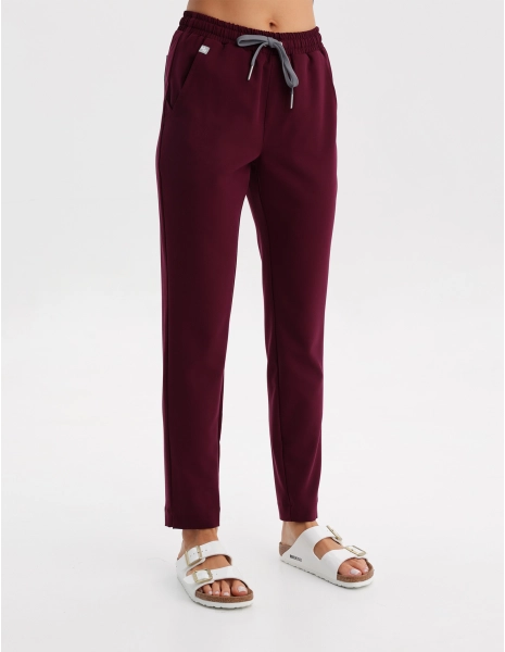 Pantaloni Medici Donna Basic – BURGUNDY