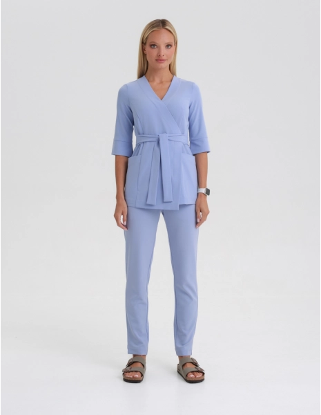 Pantaloni Medici Donna Basic - CEIL BLUE