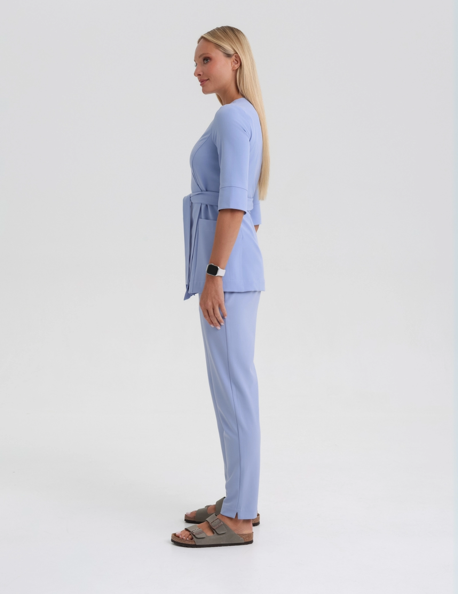 Pantaloni Medici Donna Basic - CEIL BLUE