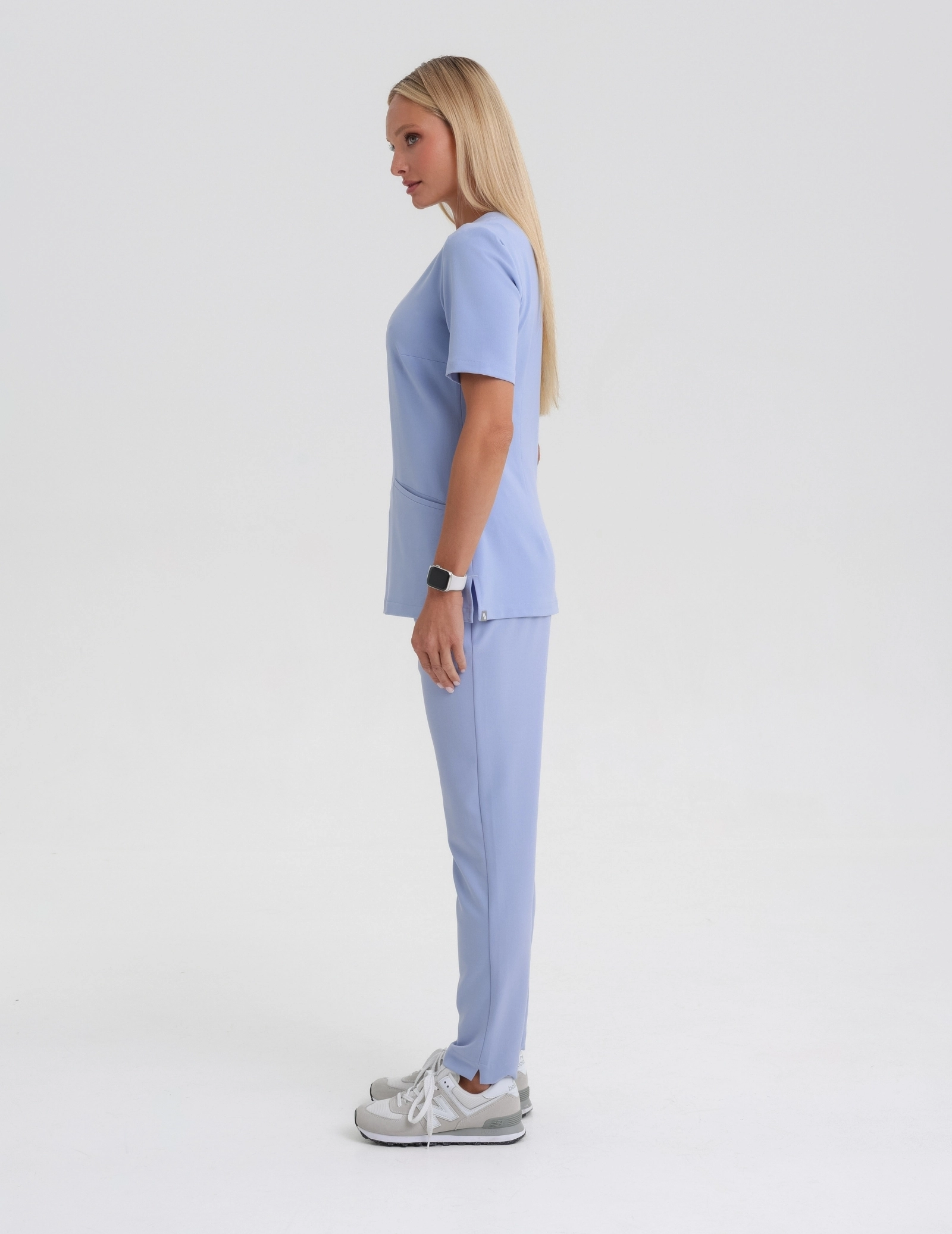 Pantaloni Medici Donna Basic - CEIL BLUE