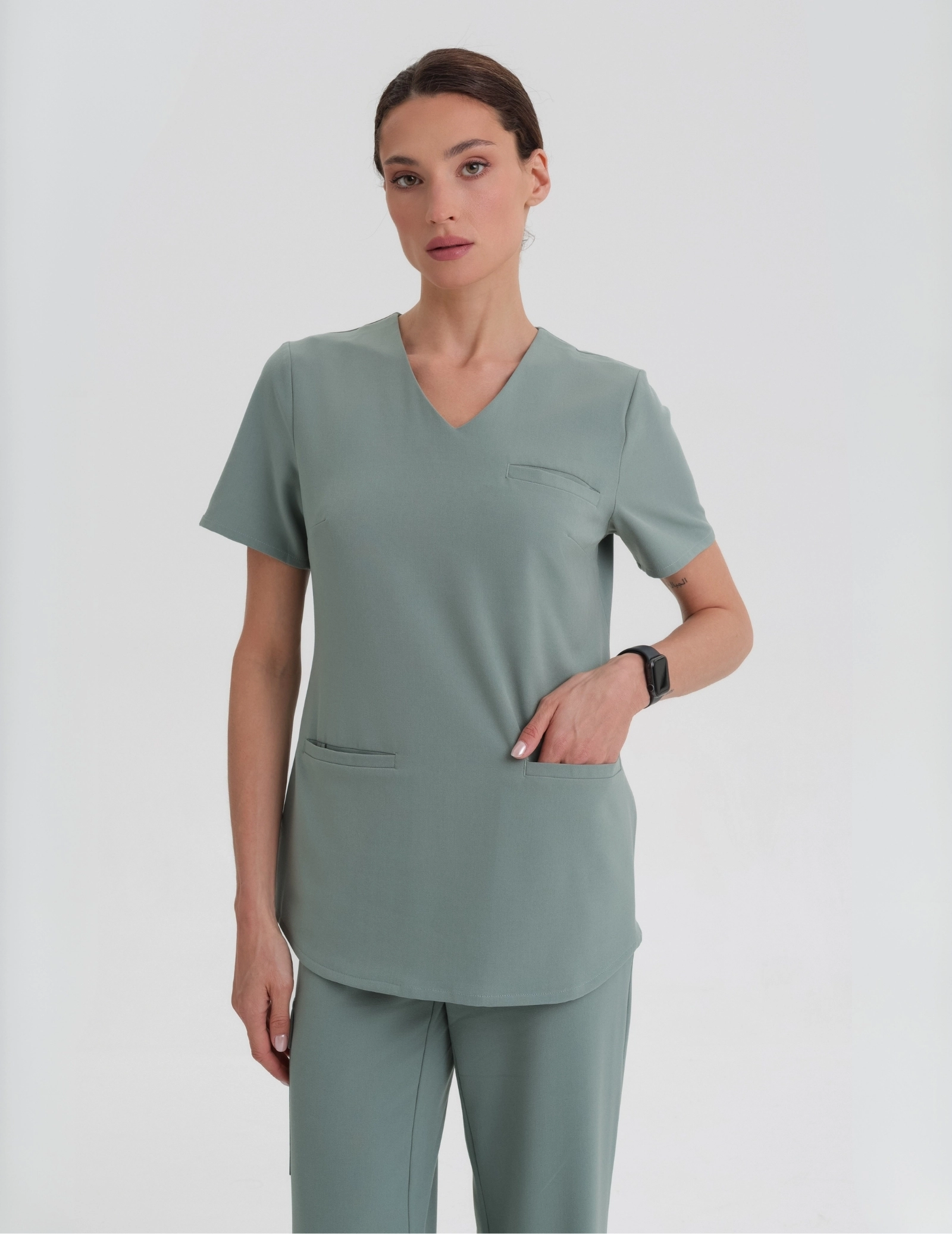 Casacca Medica Grace - DUSTY GREEN