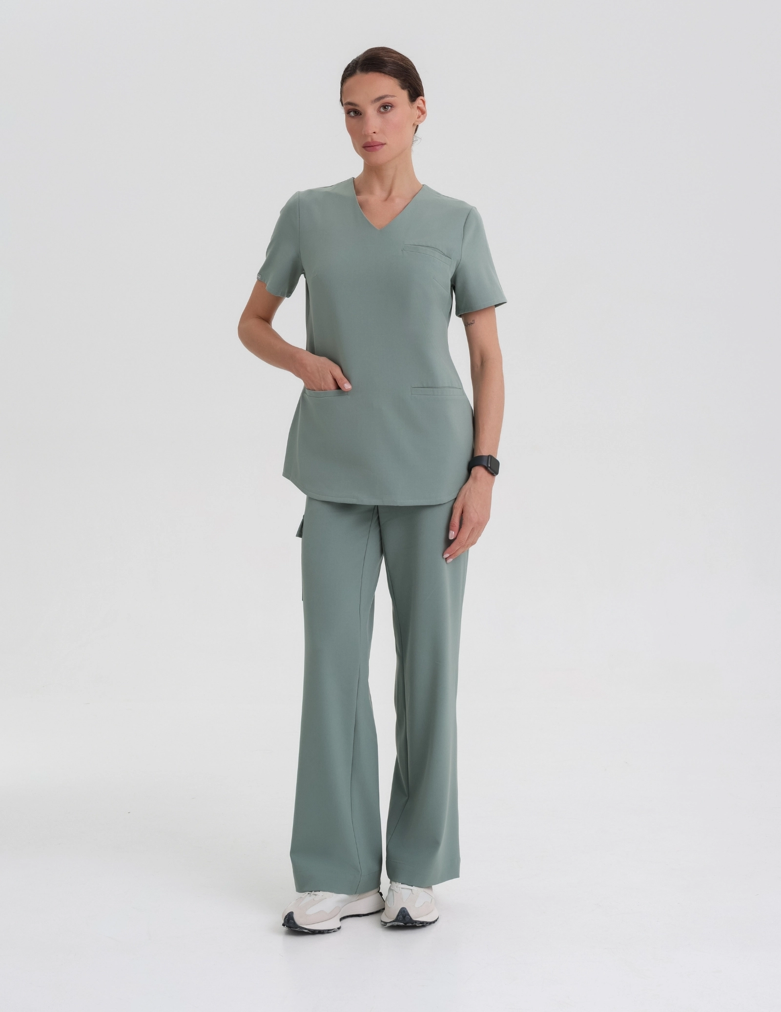 Casacca Medica Grace - DUSTY GREEN