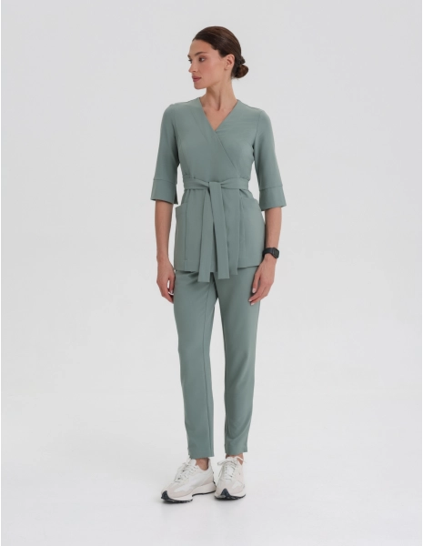Pantaloni Medici Donna Basic - DUSTY GREEN