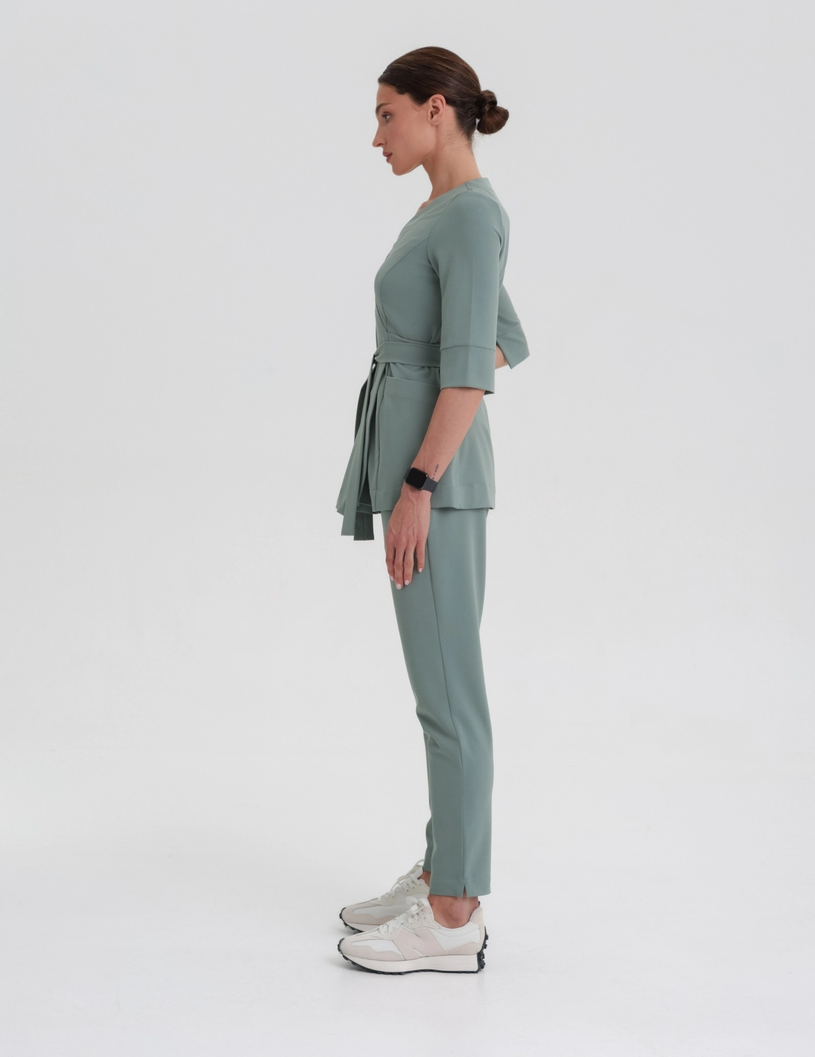 Pantaloni Medici Donna Basic - DUSTY GREEN