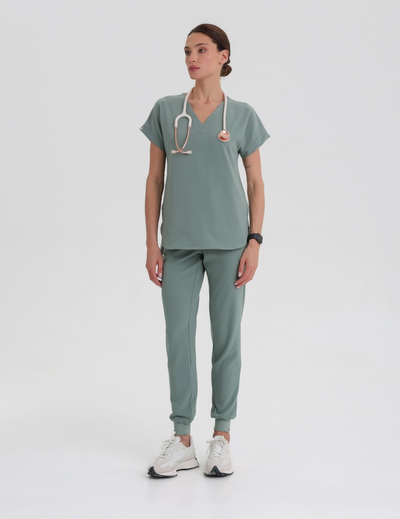 Pantaloni Medici Donna Jogger - DUSTY GREEN