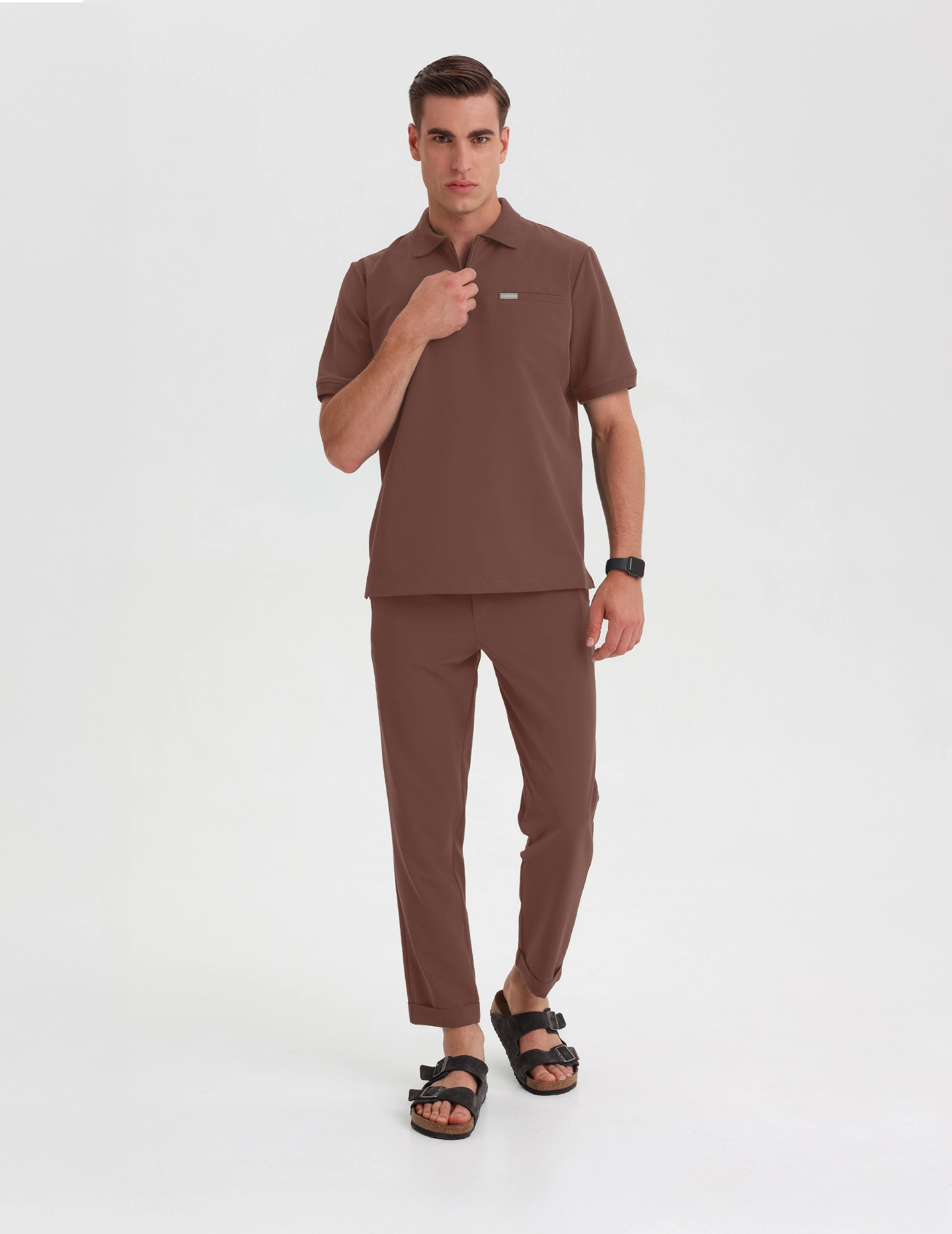 Casacca Medica Polo Uomo - DUSTY GREEN