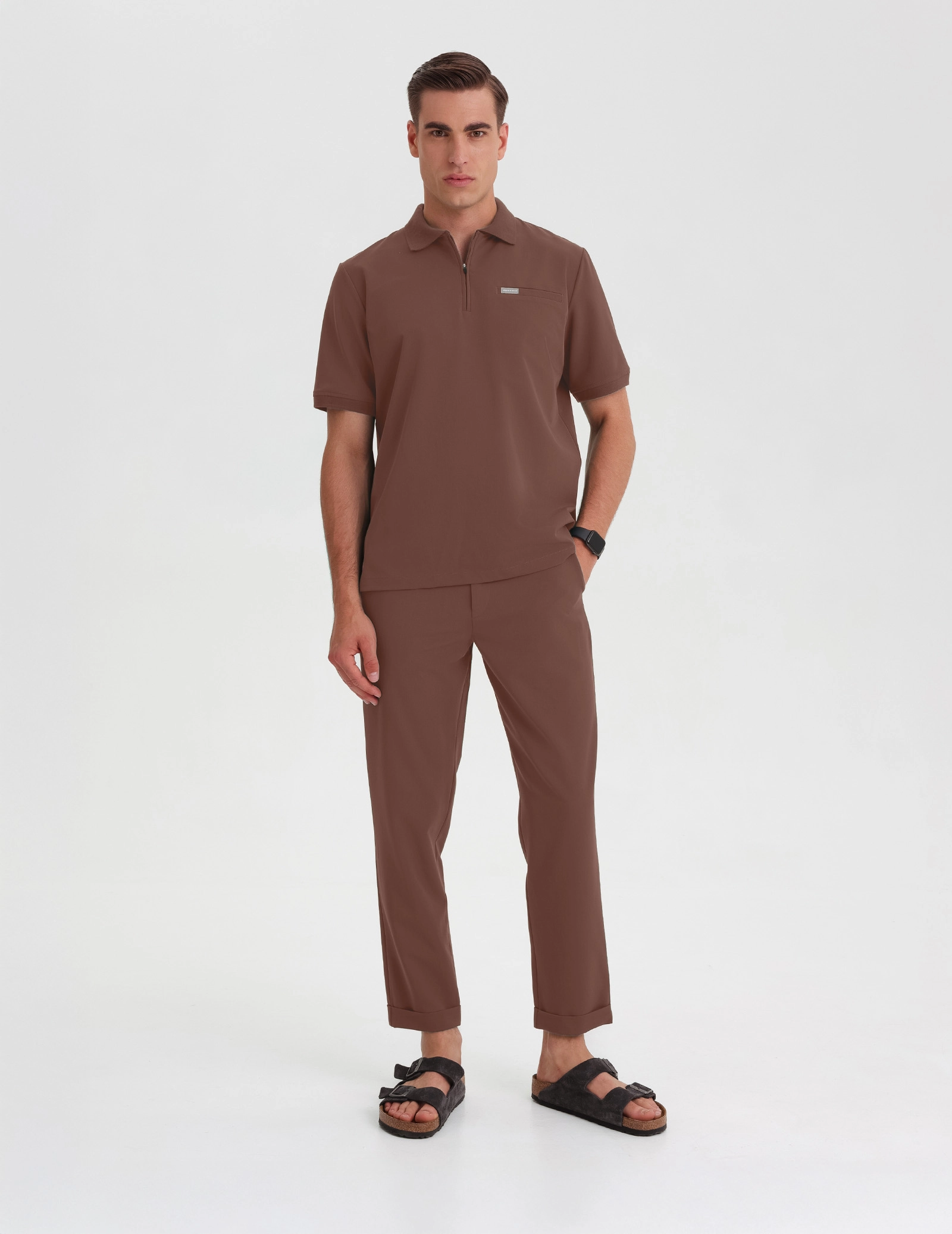 Casacca Medica Polo Uomo - DUSTY GREEN