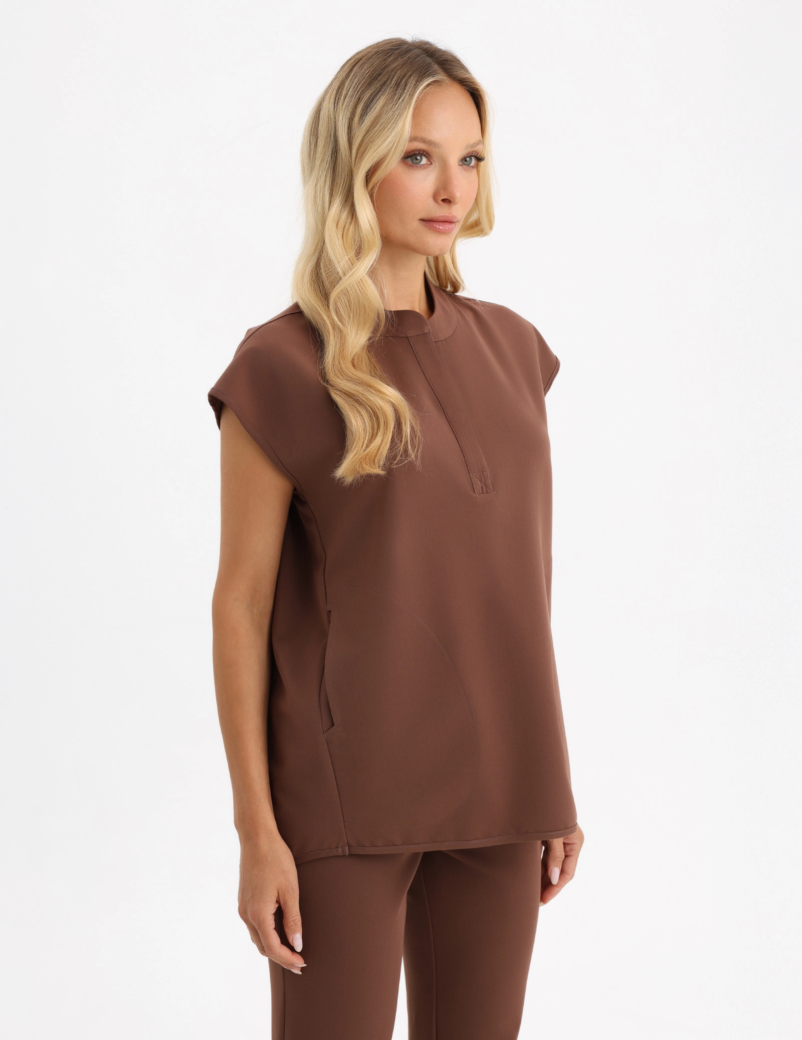 Casacca Medica Khloe - MILKY BROWN
